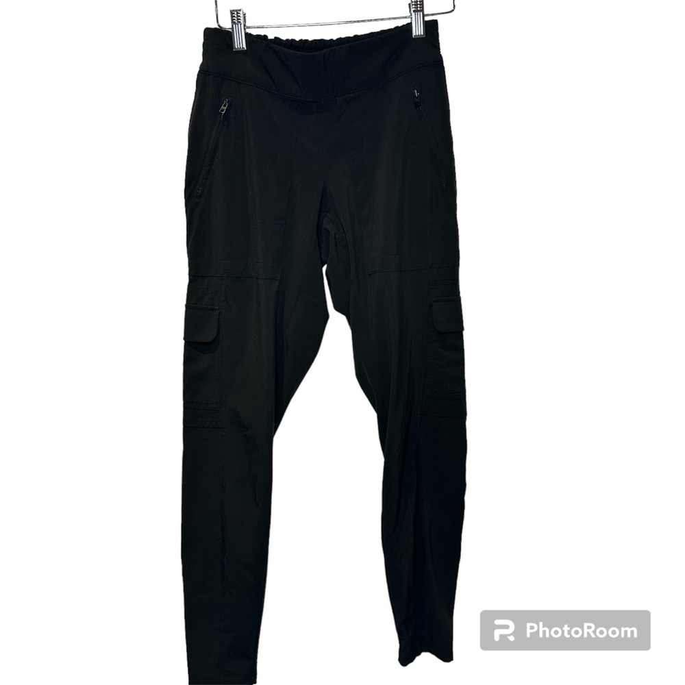 Athleta Pull Up Cargo Pants Black  Size 0‎